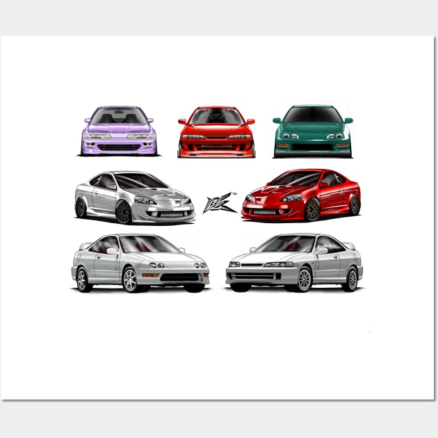 honda acura integra generations Wall Art by naquash